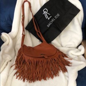Luxe Rachel Zoe Pebble Leather Handbag /Fringe